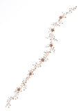 Haarschmuck aus Blüten und Perlen extra lang - 8593