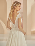 Florence - Hochzeitskleid A-Linie aus Spitze und Chiffon